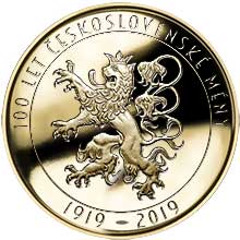 Náhled Reverzní strany - 100. výročí vzniku československé měny - Rašínův dukát - proof